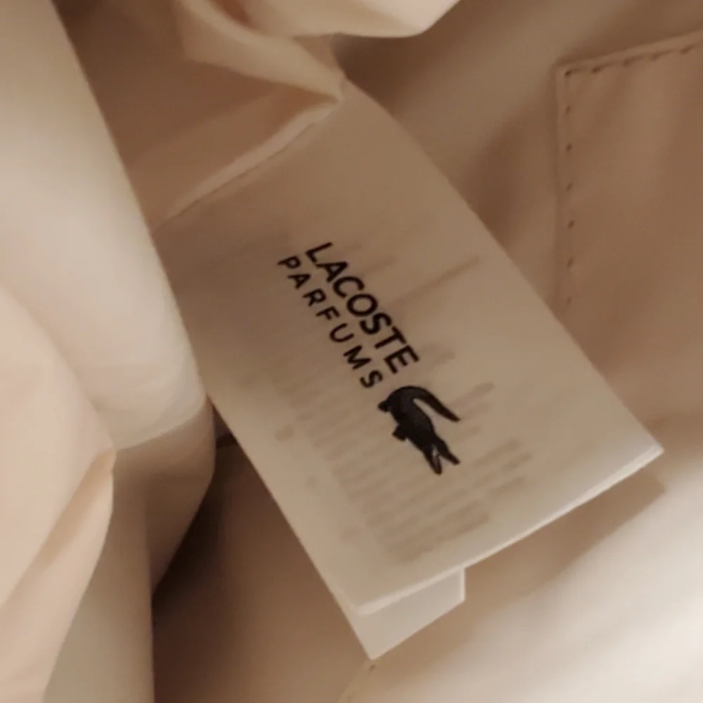 Lacoste Women's Cream and Light Blue Tote - Picture 8 of 11